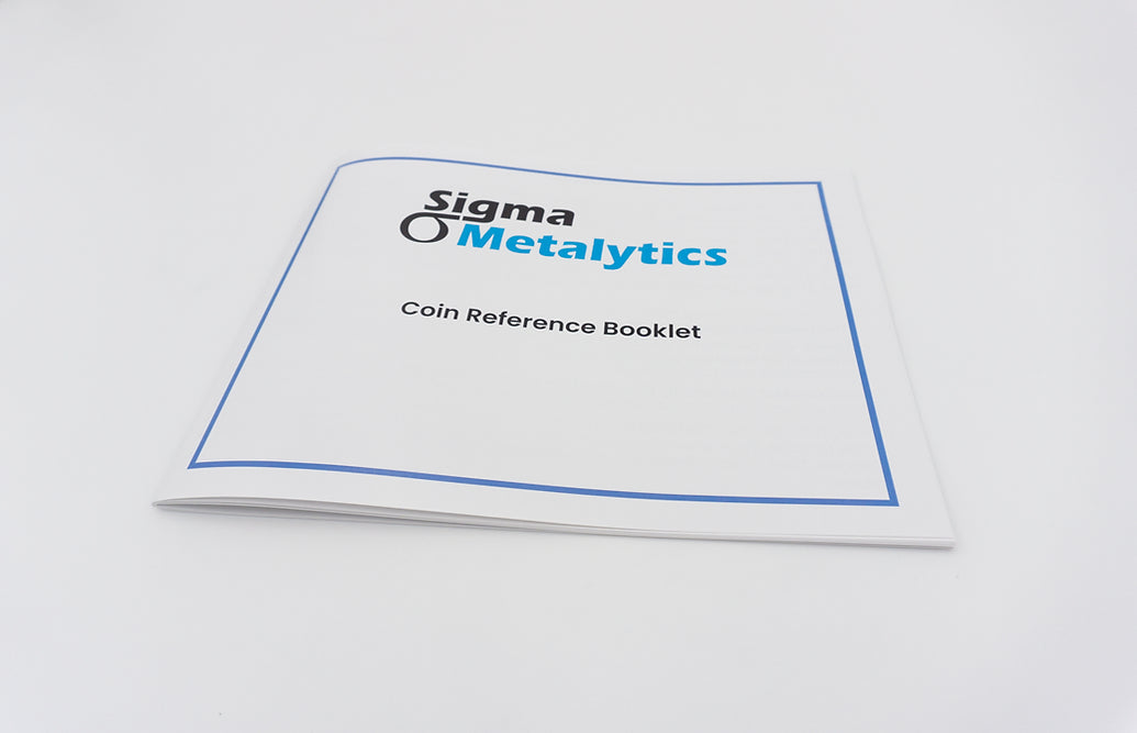 Sigma Metalytics Coin reference booklet